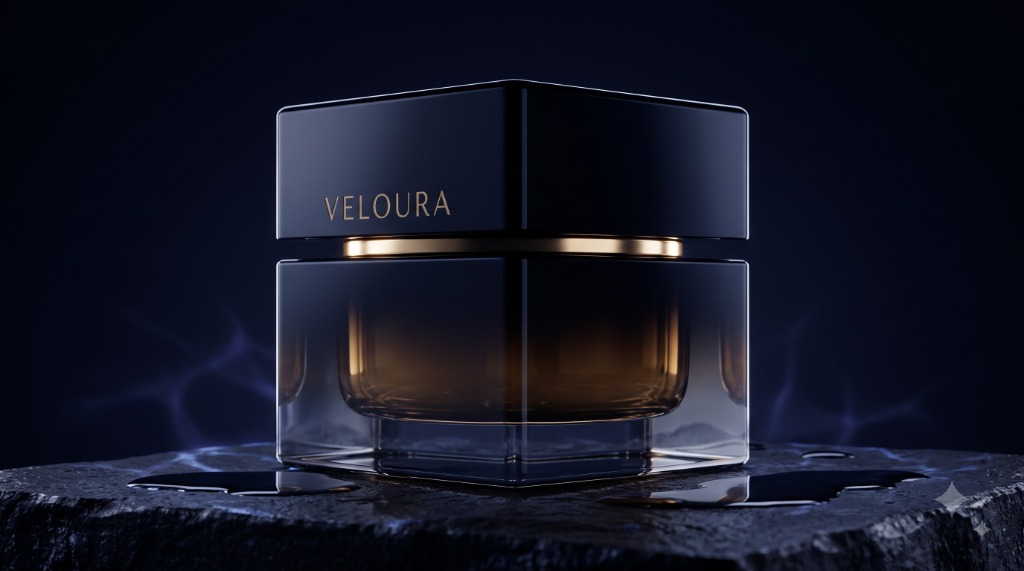 Veloura Obsidian Vessel on Mineral Slate
